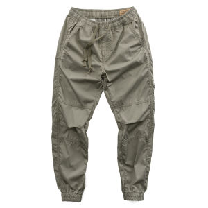Spring and Autumn Thin Quick-Dry Pants Mens Sports Pants Ice Silk Work Loose Pure Cotton Workwear Casual Ankle-Tied Long Pants