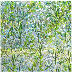 Stained Glass Window Film Daisy Window Privacy Film Window Sticker Vinyl Glass Window Films Home Aesthetic Decoration