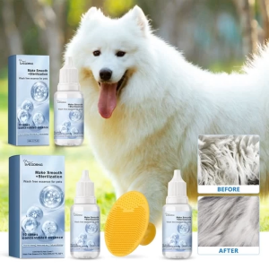 Pet Shampoo for Dogs and Cats Antibacterial and Deodorizing No-Rinse Essence Bath Lotion for Dogs Pet Cleaning and Care Products