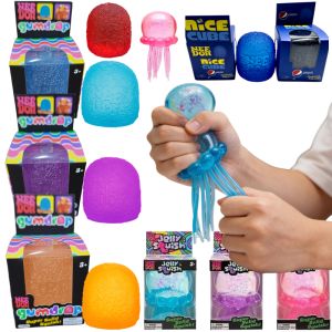 Schylling Nee Doh Soda Gumdrop Jellyfish Mini Candy Soft Squishy Stress Relief Blind Box Sensory Toy