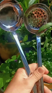 Muôi thủng cán dài Chockmen muôi ăn lẫu inox 316 cao cấp đồ vớt rau củ muôi canh cán dài vá múc giá múc canh lỗ thủng