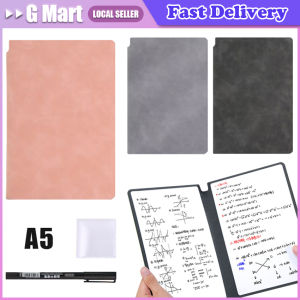 Erasable Whiteboard Notebook A5 Leather Urine Carrying Drafts Writing Board Desktop Memo Notebook Agenda Planning Learning Reusable Whiteboard Notebook Set With Whiteboard Pen Erasing Cloth Leather Memo Pad Weekly Planner Portable Stylish Office