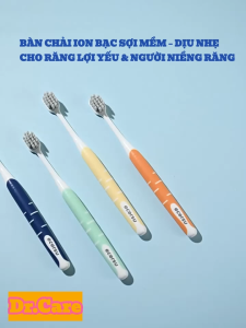 SET BÀN CHẢI ĐÁNH RĂNG ION BẠC SỢI MỀM – DỊU NHẸ CHO RĂNG LỢI YẾU & NGƯỜI NIỀNG RĂNG 🌿