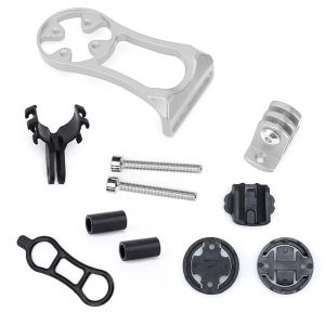 PINMOAP 1PC Bike GPS Holder Bicycle Computer Mount Aluminum Alloy Secure Handlebar Bracket for Garmin Edge Wahoo Bryton Road MTB