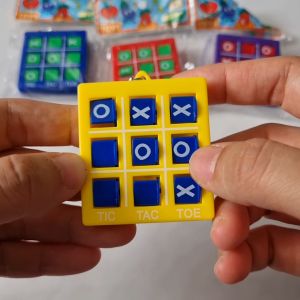 JOY Trove 10pcs Tic Tac Toe Keychain goodie bag toy for children birthday gift party favour pinata filler Christmas Childrens Day small gift
