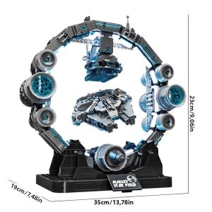 Bộ Đồ Chơi Lắp Ráp Tàu Vũ Trụ Bay Lơ Lửng Từ Tính 1200 Chi Tiết Mô Hình UFO Có Đèn Đồ Chơi STEM Dành Cho Trẻ Em Và Người Lớn Quà Tặng Cho Bé Trai Và Bé Gái