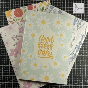 A5 Pastel Floral Stapled Notebook