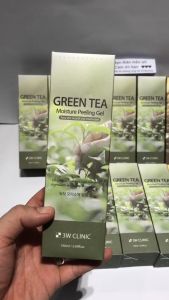 Gel Tẩy Tế Bào Chết Chiết Xuất Trà Xanh Hàn Quốc 3W Clinic Green Tea Moisture Peeling Gel 180ml CHIKOREA