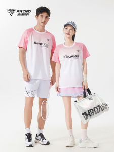 Áo Thun Thể Thao P.R IND Dành Cho Nam Và Nữ Mùa Hè 2025 Áo Thun Ngắn Tay Thoáng Khí Thoải Mái Nhanh Khô Cho Cầu Lông