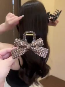 Glitter Bow Hair Shark Clip