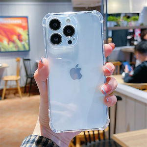 Silicone Transparent Phone Case For iPhone 17 Pro Max 16 15 17 13 Pro Air 12 11 13 14 Soft Case Cover Shockproof Fall Protection