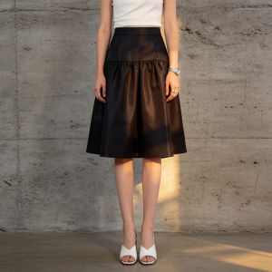 PIAOYA | Slimming Versatile Hepburn High Waist Wrinkled Skirt