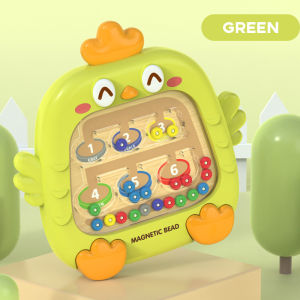 Montessori Sorting Games Magnetic Color Number Maze Board Pen Moving Bead Games Fine Motor Skills Educational Toys for Kids Gift