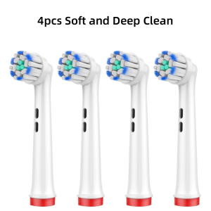 4/8/16PCS Ultra Fine Soft Bristles Replacement Brush Heads ​for Oral B Electric Toothbrush Sensitive and Deep Clean For Gum Care
