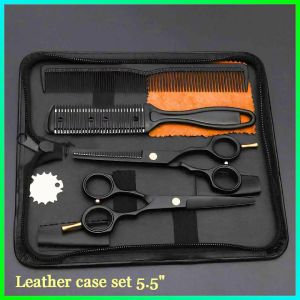 TOP PRODUK KNIFEZER Set Gunting Rambut Barber Stainless Steel 4Cr13 5.5 Inch 440C / gunting cukur rambut 1 set komplit super tajam stainless promo stenlis / gunting rambut super tajam salon stainless steel tajam manual import barbershop profesional