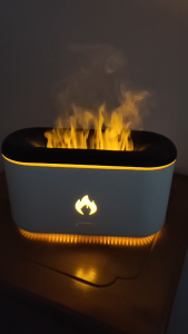 [✅SG Ready Stock] Flame Air Humidifier Aroma Diffuser Aromatherapy 300ml