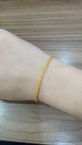 Poh Heng Jewellery 22K Rope Bracelet in Yellow Gold [Price By Weight]