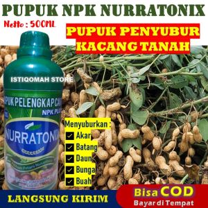 COD ASLI MURAH Pupuk Cair NPK NURRATONIX 500ml Pupuk Daun Lengkap Pemicu Akar Daun dan Batang Meningkatkan Hasil Panen - Pupuk Penyubur Tanaman Akar Daun Buah Bunga yang Bagus dan Murah untuk Tanaman Kacang Tanah TERBAIK LARIS