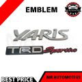 Logo Emblem Bagasi Tulisan Yaris Trd Sportifo Original. 