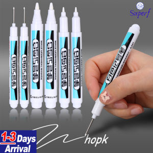 【From Manila】0.7/1.0/2.5mm Permanent Oily White Markers Pen Waterproof Tire Painting Graffiti Environmental Gel Pens Notebook Drawing Supplies
