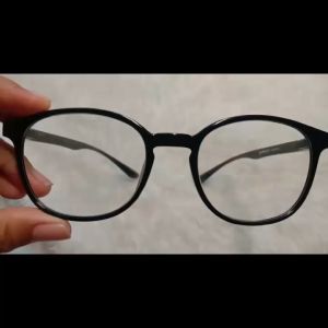 Kacamata Oval Full Frame Hitam Lensa Plus Rabun Dekat Ready +0.50 s/d +4.00 Pria Wanita Gaya Korea Style Terbaru Keren Kekinian - DISKON MURAH