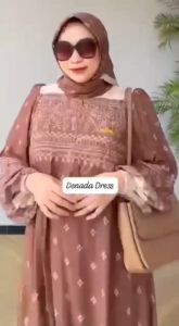 K-FASHION Gamis Set Hijab Aurey Terbaru 2024: Outfit Wanita Lebaran Premium