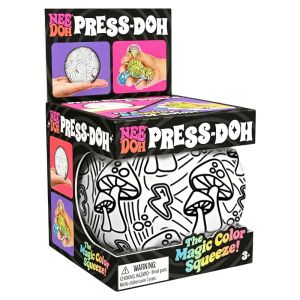 Schylling | NEW NeeDoh Graffiti Ball Blind Box Desk Companion Squishy Smiley Ball Office Stress Relief Fidget Toy for Adults