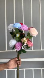 Bunga Buket Bunga peony Dekorasi Bouqet Flower Florist Tanaman Hias Artificial Bunga Tangkai Import BG24