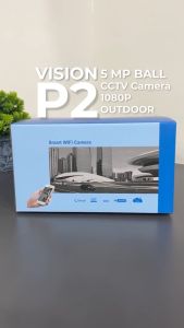 (CLEARANCE SALE) VISION P2 5MP PTZ Ball CCTV Camera | 1080P Full HD Outdoor Security Camera | IP65 Waterproof | 4X Digital Zoom | Night Vision | Motion Detection | Remote Monitoring | Home Office Shop and Outdoor Surveillance Camera