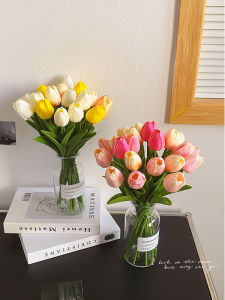 Tulip Artificial Flowers Simulation Home Decorations Living Room Dining Table Decor Eternal Flower Dried Flower Bouquet