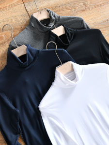 เสื้อยืดคอกลมแขนยาวผู้ชาย ทรงหลวม ระบายอากาศได้ดี ทรงเข้ารูป แฟชั่นฤดูใบไม้ผลิและฤดูใบไม้ร่วง ผ้าฝ้ายผสมโพลีเอสเตอร์