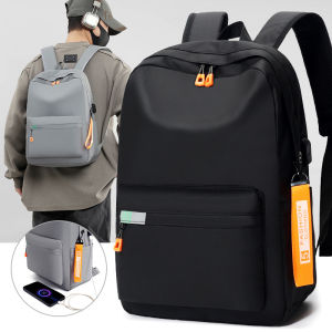 Casual Large Capacity Backpack Travel Laptop Bag Handheld Double Shoulder Bag Trendy Match for College Students British Style