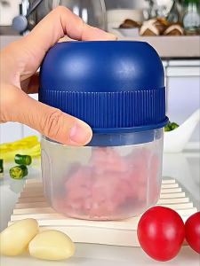 Portable Electric Garlic Chopper 300ml Meat Vegetable Grinder Mincer Crusher
