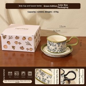 Vintage Ceramic Coffee Cup Set Couples