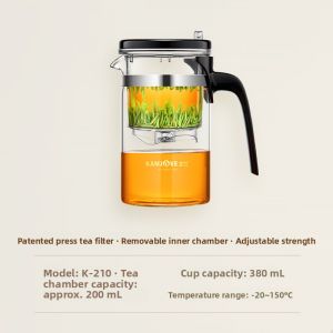 Kamjove | Heat-resistant Glass Tea Infuser Pot Removable Inner Pot