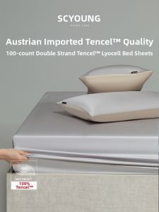 shui yang | High Quality Superfine Tencel Bed Sheet Set