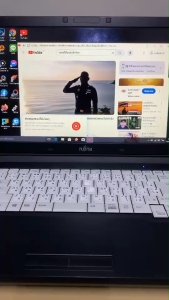 Notebook Fujitsu A577/T Celeron 3865U(RAM:4-8GB/SSD:128GB)15.6" โน๊ตบุ๊คมือสอง สภาพดี windows 10 พร่้อมโปรแกรมพื้นฐาน