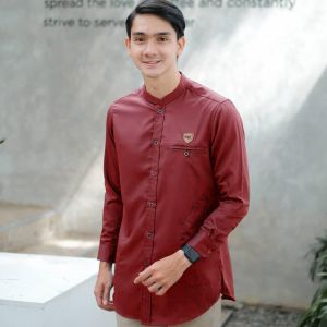 BISA COD - Kemeja Muslim Pria - Baju Koko Kurta - Kemeja Koko Kurta Pakistan Dewasa Lengan Panjang Terlaris
