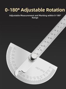 ZHUOLESHI | Multi-functional Stainless Steel Semi-circular Protractor