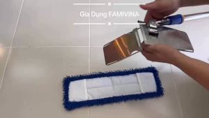 Cây lau nhà công nghiệp san hô 45cm sợi microfiber  chổi lau nhà tự vắt 360 siêu sạch siêu thấm hút hiệu quả