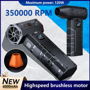 Violent Fan Electric Portable Mini 35000RPM Powerful Blower Vacuum Dust Cleaner Type-C Charging Strong Wind Brushless Turbo Fan