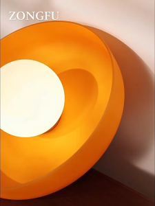 Nordic Glass Wall Light Green/Orange light Minimalist Bedroom Bedside Wall Lamp Modern Living Room Background Led Wall Lights