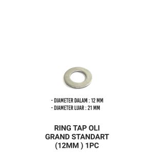 Ring Tap Oli Grand "17 (Harga Per 1 PCS) - Ring Reng Plat Baut Tap Oli Oil 17 Bawah Honda Astea Prima Legenda Supra Lama 100cc Tromol Supra X Lama Supra Fit Supra X 125 ADV Beat Vario PCX CB150 R CBR 150 Sonic 150