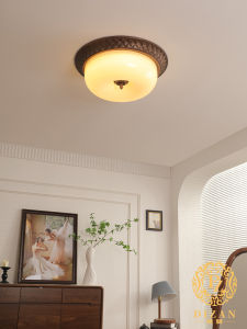 DIZAN | French Antique Style American Vintage Ceiling Light for Bedroom Study Hallway Walk-in Closet