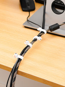 Cute Magic Tape Data Cable Organizer Charging Line Binder Wrap Tool Storage Clip Cord Clasp Neatness Magic Tape Fastener