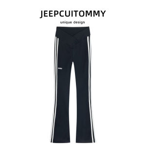 Slimming High Waist Bell Bottom Pants Womens Casual Elastic American Style Hot Girl Long Leggings TIDEEAGLE Trendy Brand