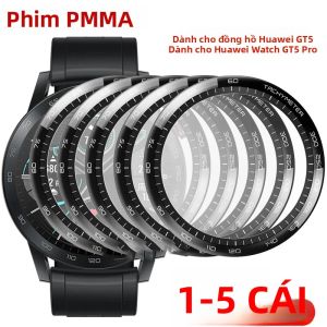 1-5 Miếng Dán Bảo Vệ Màn Hình Cong 3D Cho Đồng Hồ Huawei Watch GT5 46MM/41MM Kính Cường Lực Phim Tương Thích Với GT/GT5/Pro 42MM/46MM - Phụ Kiện Thông Minh Cho Người Lớn