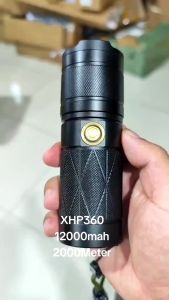 Anbolt X1 Senter LED Super Terang Jarak Jauh 2000 meter Zoomable Senter Mini Anti Air Senter LED 90000 lumens USB C Rechargeable Flashlight