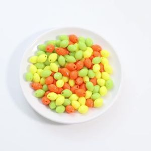 30 Pcs 10x14mm Dainty Lemon Shape Acrylic Beads Colorful Loose Spacer Beads For DIY Handmade Bracelet Earrings Jewelry Wholesale