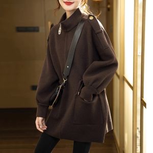 Elegant French Style Mid-long Coat
